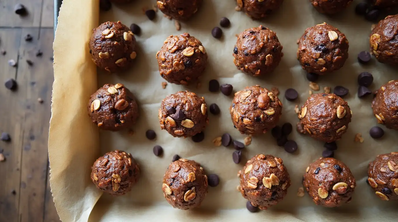 A selection of popular Trader Joe’s snacks alongside ingredients for an easy homemade snack recipe on a kitchen countertop.